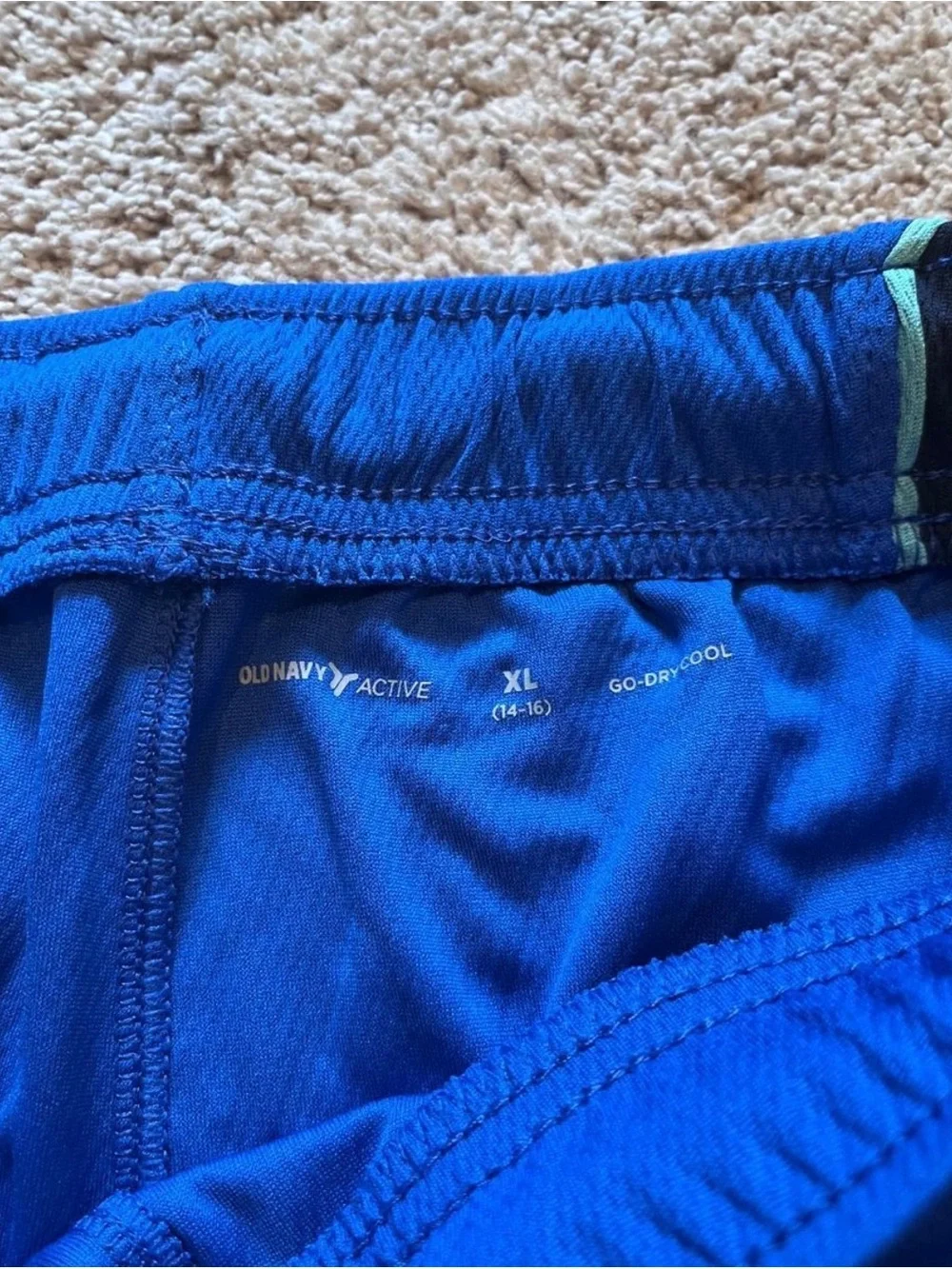 Old Navy Royal Blue Joggers with Navy Side Panels